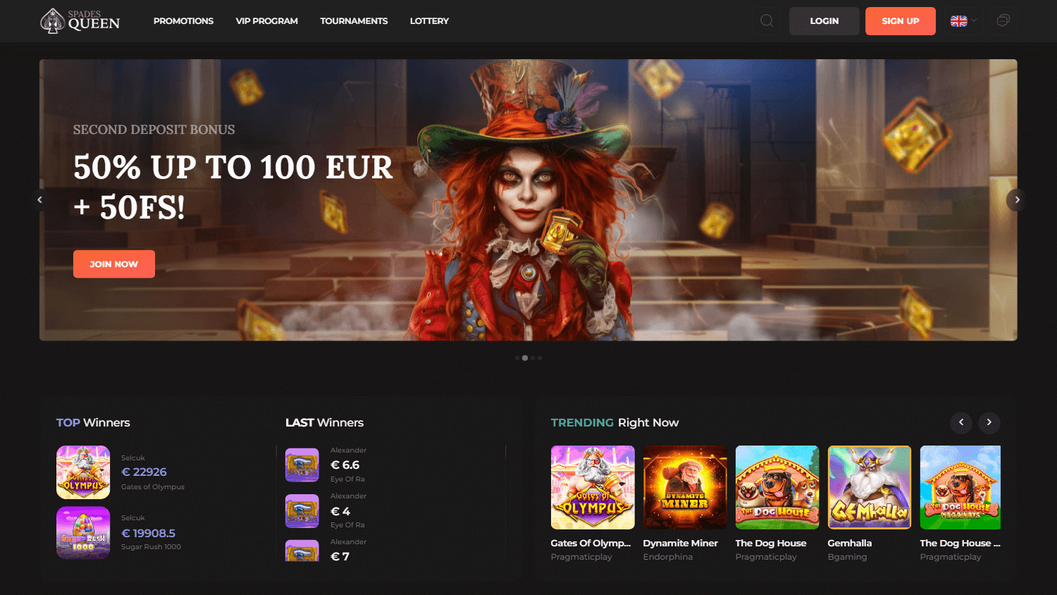 Spades Queen Casino Desktop screenshot