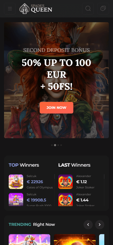Spades Queen Casino Mobile screenshot